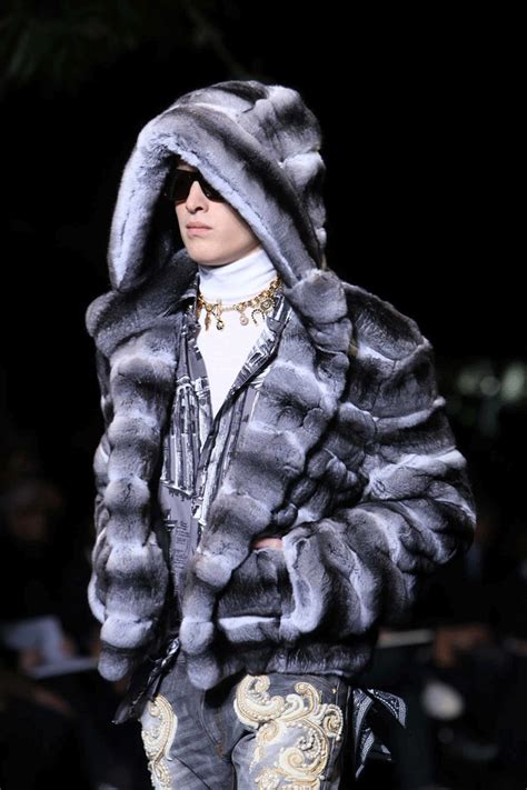 versace fur coat